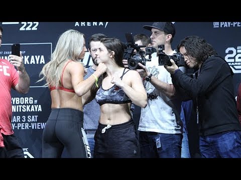 UFC 222 Ceremonial Weigh-In  (FULL)