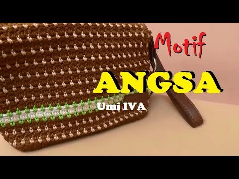 VIDEO Tutorial Tas  Rajut  Motif  Angsa Terpopuler