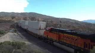 preview picture of video 'Westbound BNSF Z-Train at Silverwood HD'