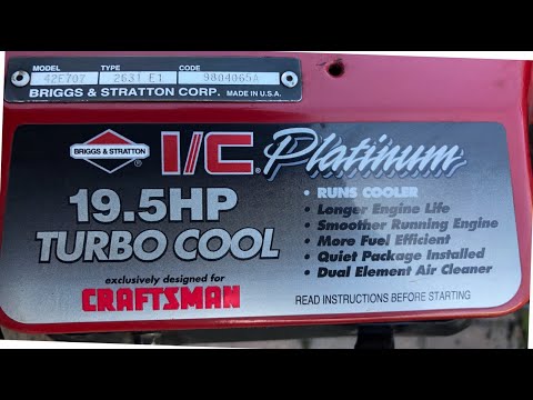 Briggs and Stratton 19.5hp opposed twin engine not starting (42E707) - Craftsman riding lawn mower