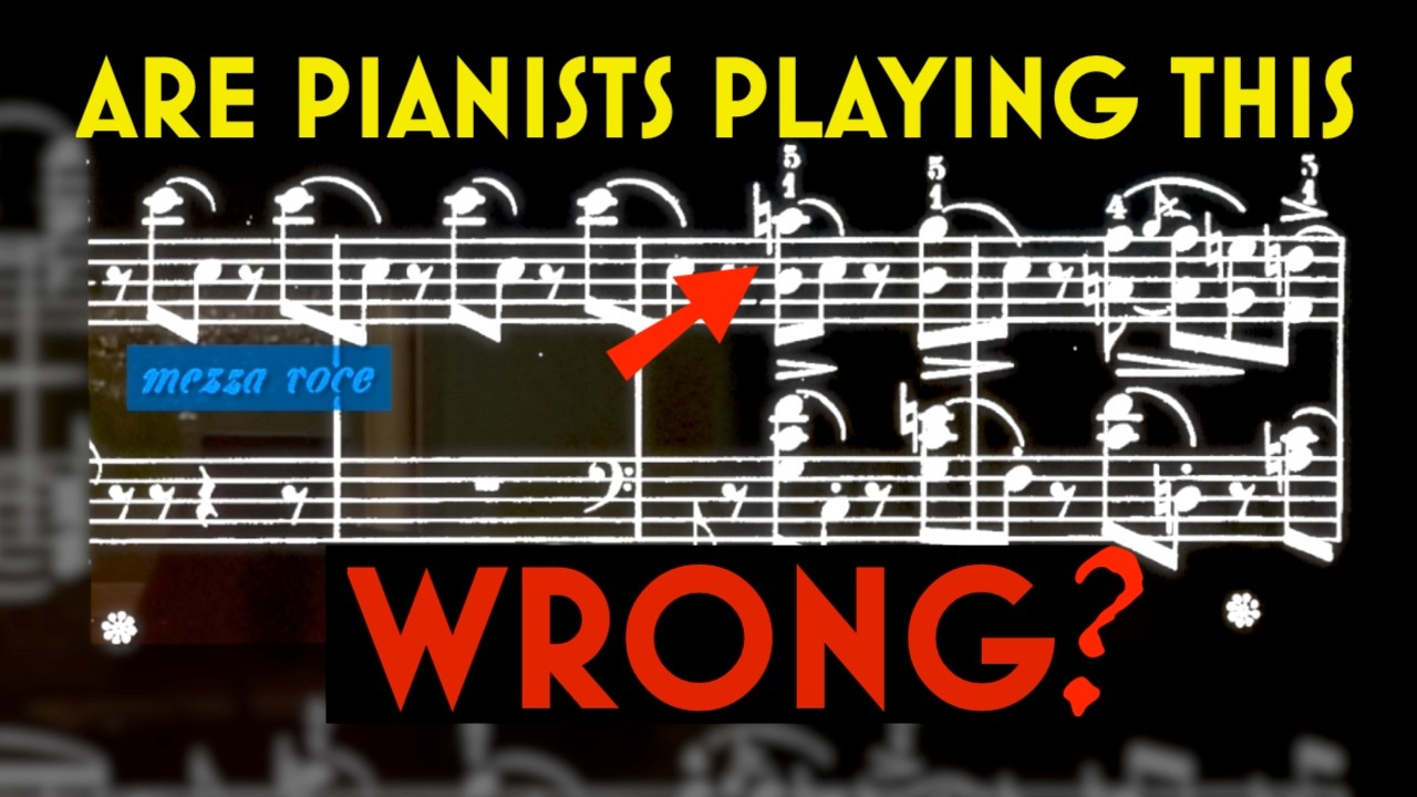 Are Pianists Playing this Chopin Ballade Wrong?