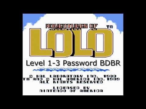 Adventures of Lolo Level 1-3 played on NES Mini Walkthrough Guide Codes Passwords