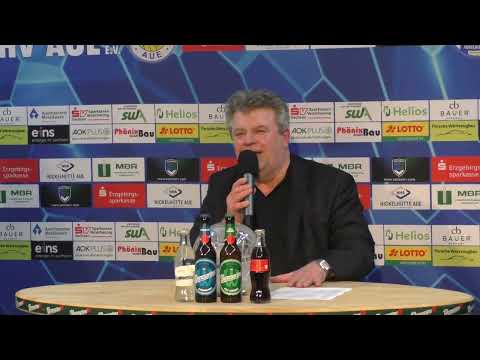 Pressekonferenz EHV Aue gegen HSG Eider Harde 39:35 (19:20)