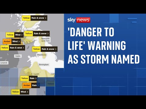 Storm Chandra forecast to bring strong winds, heavy rain and snow to UK