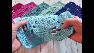 Pine Notes~Crochet Tutorial~Three Tail Dragonfly Square~exclusive sneak peek