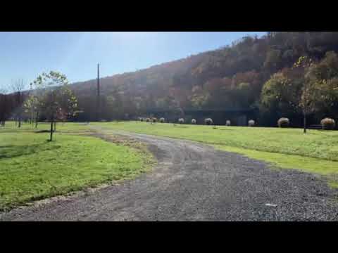 Looking into campground with river sites to my back