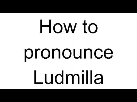 How to Pronounce Ludmilla (Estonian)