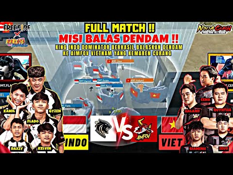 INDONESIA VS VIETNAM‼️LAGA OFFLINE CLASH SQUAD  ELITE NARUTO CUP - FREE FIRE