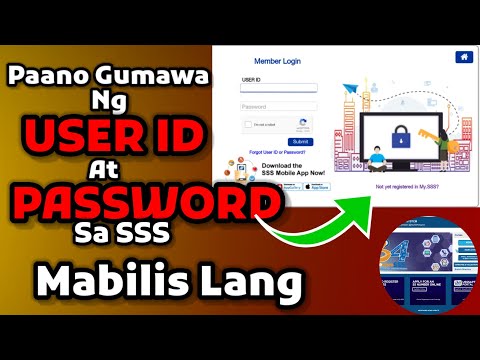 Paano Gumawa Ng User Id At Password  sa SSS | Sss user id | Sss Web Register |