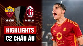 Highlights: Roma - Milan | Thẻ đỏ bất ngờ, Đòn phủ đầu nhấn chìm đội khách