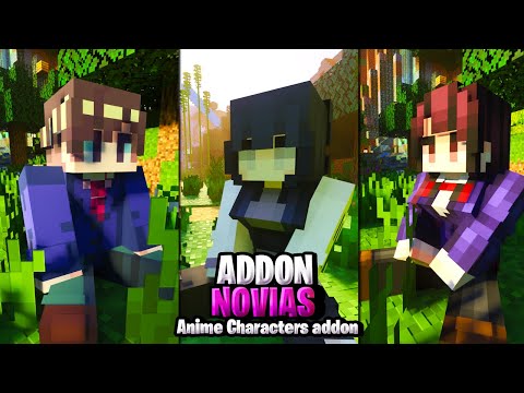 NOVIAS ADDON for MINECRAFT PE 1.19 * Anime Characters addon * MODS for MINECRAFT PE 1.19