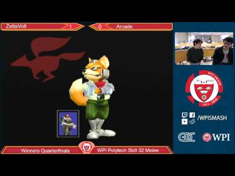 WPI PTS 32 - ZettaVolt (Fox) vs Arcade (Falcon) - Melee - Winners Quarterfinals