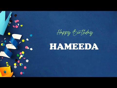 HAMEEDA Happy Birthday Song | Happy Birthday HAMEEDA