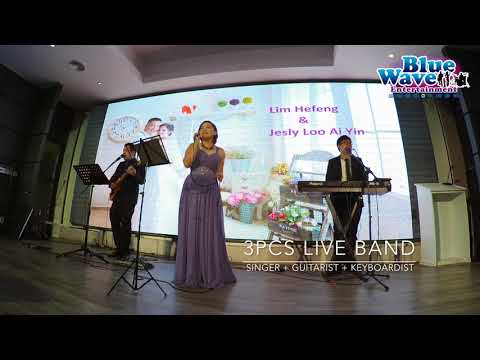 (Singer+Guitarist+Keyboardist) 3pcs wedding live band Melaka/Muar [Blue Wave] - Ringy
