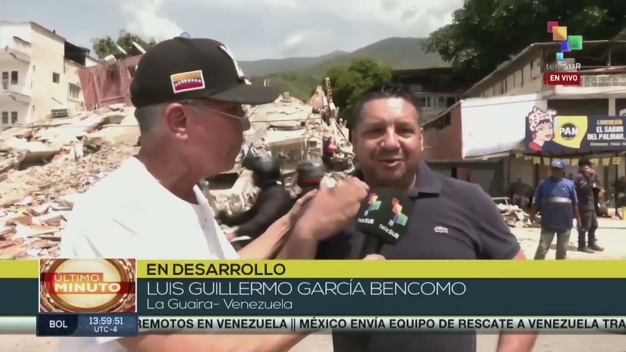 Transmisión en vivo de Telesur este 25 de junio de 2026 (1:39 p.m.) tras los terremotos en Venezuela