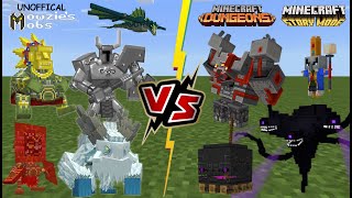 Download lagu Mowzie's Mobs [Unofficial] VS Minecraft Dungeons and Minecraft Story Mode [EPIC BOSS BATTLES] mp3
