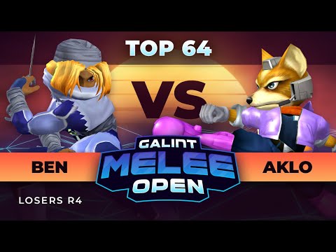 Ben (Sheik) Vs. Aklo (Fox)  - Top 64 LR4 - Galint Melee Open: Summer 2021