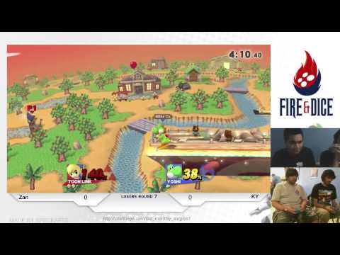 Fire&Dice Monthly #1 - 2scoops Zan vs KY - Smash Wii U