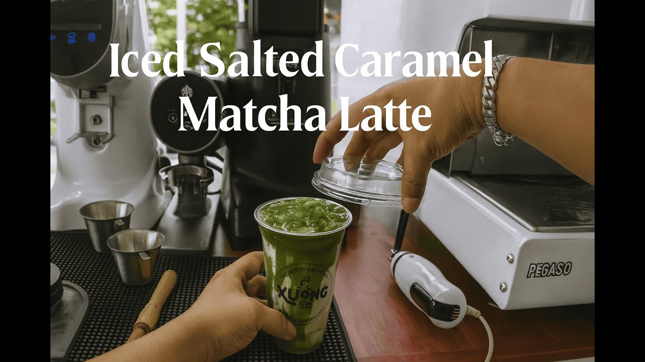 POV - Iced Salted Caramel Matcha Latte - Recipe.