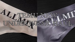 TEMU UNDERWEAR HAUL