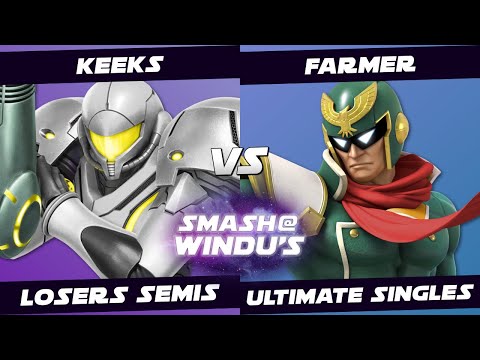 keeks (Dark Samus, Samus) vs Farmer (Captain Falcon) - Smash @ Windu's 119 - Losers Semis SSBU