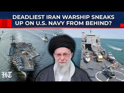 Iran's Deadliest Warship Sneaks Up On US Navy From Behind After Russia-China Joint Move?| IRGC|Trump