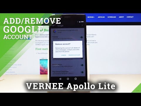 How to Add Google Account in Vernee Apollo Lite – Remove Google User