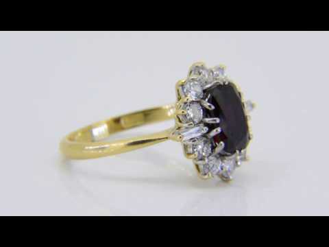 Ruby diamond ring in 18ct gold, for sale www.jethromarles.co.uk