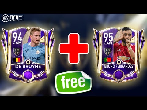 HOW TO GET A FREE TOTY BRUNO FERNANDES & KEVIN DE BRUYNE IN FIFA MOBILE 21!