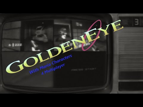 Goldeneye 007: With Mario Characters - 4 Player Multiplayer (N64-HDMI) - Basement & Facility