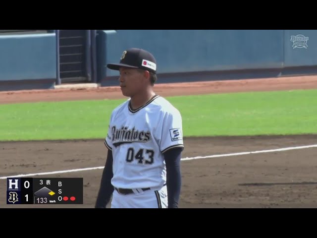 【ファーム】初先発で躍動!! 育成ルーキーのバファローズ・宮國凌空が3回無失点の好投!!  2024年9月16日 オリックス・バファローズ 対 くふうハヤテベンチャーズ静岡
