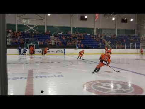Sheffield Steelers warm up on the ice first time 2019-20