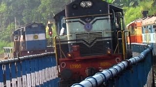 preview picture of video 'LOCOMOTIVE RACE : MANGALORE CENTRAL.'