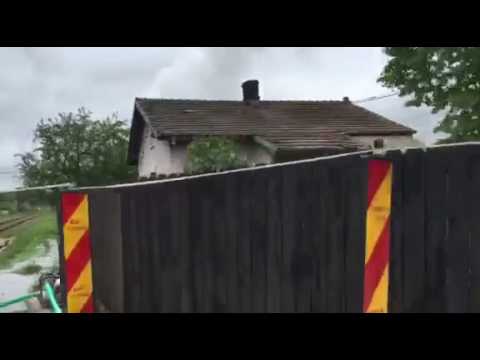 Lucrari pe DN 73 pe timp de  ploaie... lucrari ce se desfasoara de peste 2 ani