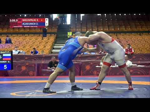 Qual. GR - 130 kg: K. MAEENPAEAE (FIN) v. O. AGAKHANOV (RUS)