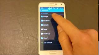Galaxy S5: HOW TO REMOVE & ADD GMAIL ACCOUNT (Google Account)