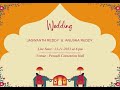 Jaswanth Reddy  &  Anusha Reddy wedding Live Start :23-11-2023 at 6-00 pm