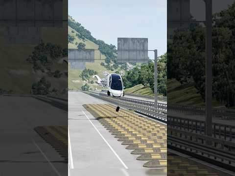 Cars vs Massive Speedbumps #beamng #beamngdrive #cars #crash #dashcam