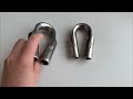Wire Rope Tube Thimble Cable Thimble Stainless Steel 304