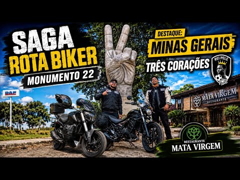 Viagem de Bajaj Dominar, Rota Biker Três Corações Minas Gerais Monumento 22 #bajaj #rotabiker 