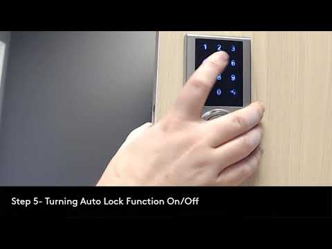 Step 5   How to sett Up the Auto Lock with your Delaney KP300