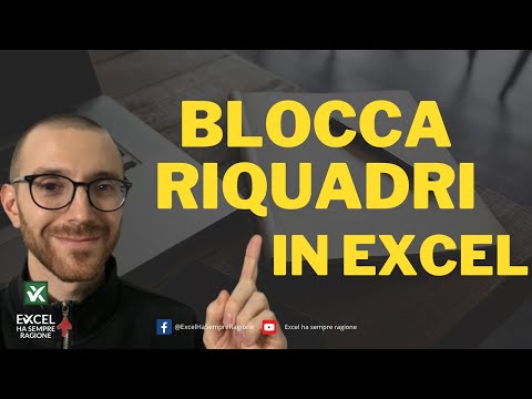 Freeze rows and columns while scrolling in Excel with FREEZE PANES