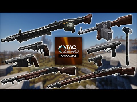 Minecraft TaCZ Apocalypse Gunpack - All Weapons Showcase | v1.1.7g | By Am1ethy