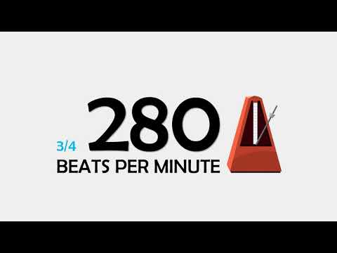 280 BPM 3/4 Metronome