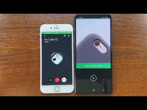 iPhone 6S vs Samsung Galaxy A52 Google Hangouts Incoming & Outgoing Voice & Video Calls.