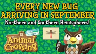 ACNH ALL NEW BUGS IN SEPTEMBER! Northern and Southern Hemispheres!