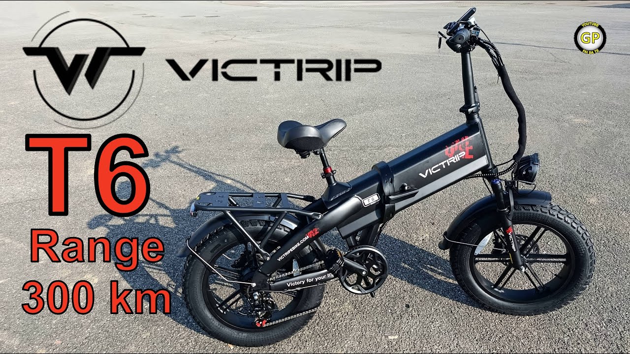 Ebike VICTRIP T6 Monstrous Range 300km Pair 85nm 250w 25kmh Battery LG 48v 55ah - Unboxing and Test