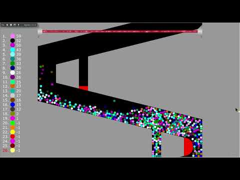 Algodoo   Proliferation 4  Survival Marble Race in Algodoo