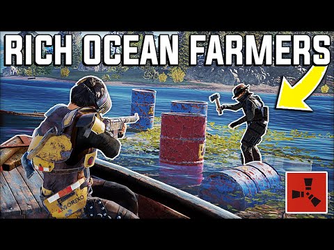 CHASING DOWN Rich OCEAN FARMERS For EASY LOOT! - Rust Ep 3