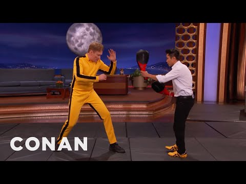 Steven Ho Teaches Conan How To Fight Like Bruce Lee | CONAN on TBS